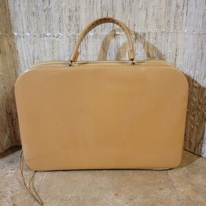 Rare Vintage Caramel Celebrity Vinyl Tote/Purse/Attache /satchel